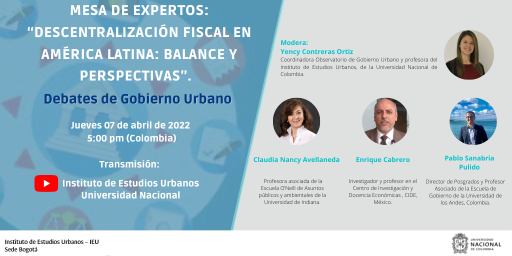 Mesa de expertos Descentralización fiscal en América Latina balance y perspectivas